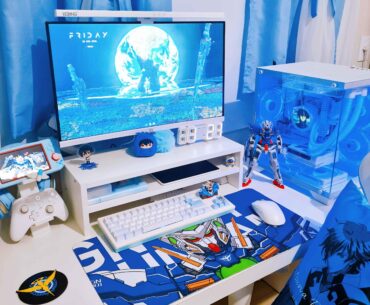 My setup, themed after Gundam 00