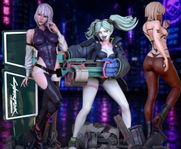 We’ve done Lucy, Rebecca, and Kiwi for our Cyberpunk: Edgerunners fanart 3D print series - who should we do next? 👀