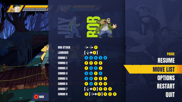 Jay and Silent Bob Moves List