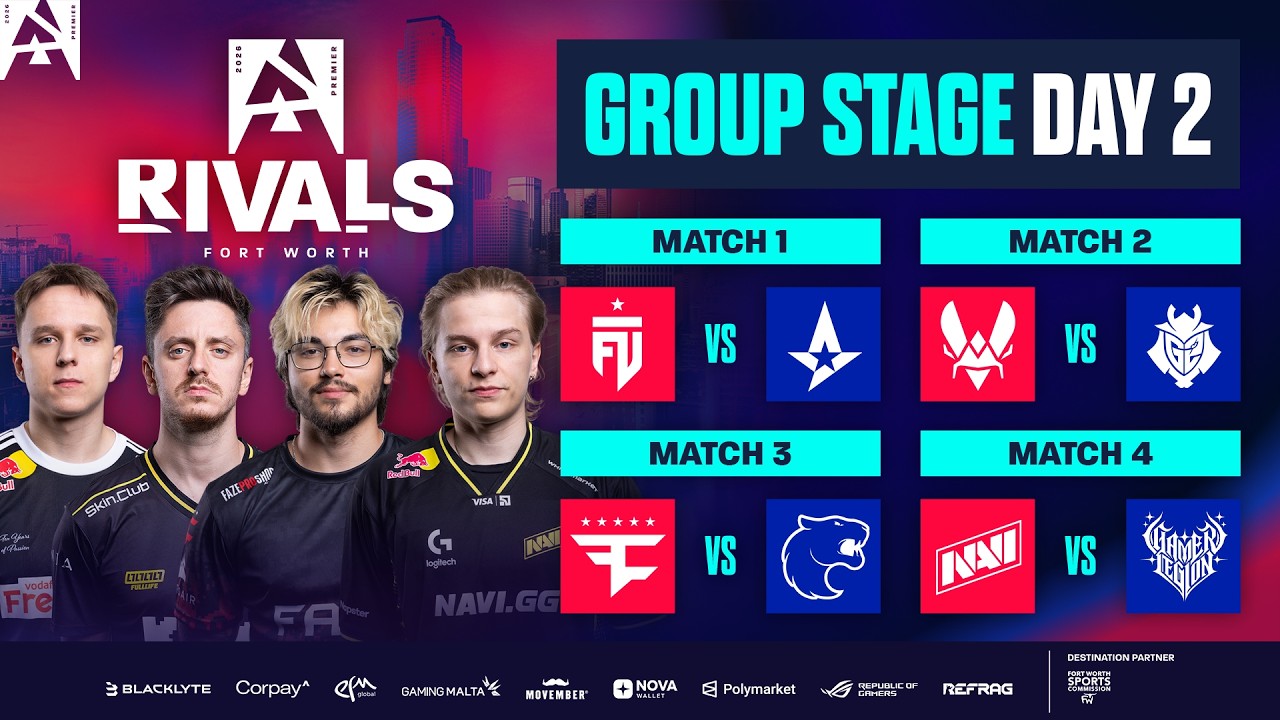BLAST Rivals Fort Worth, Day 2 – FUT vs Astralis, Vitality vs G2, FaZe vs FURIA, NAVI vs GamerLegion BLAST Rivals Fort Worth, Day 2 - FUT vs Astralis, Vitality vs G2, FaZe vs FURIA, NAVI vs GamerLegion