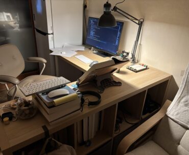 4 a.m, Researcher's Desk Setup