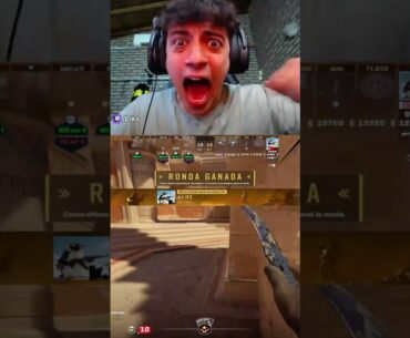 Tiré todo el repertorio en el festejo 💀 #cs2 #clips #shorts #counterstrike #cs #streamer #gaming