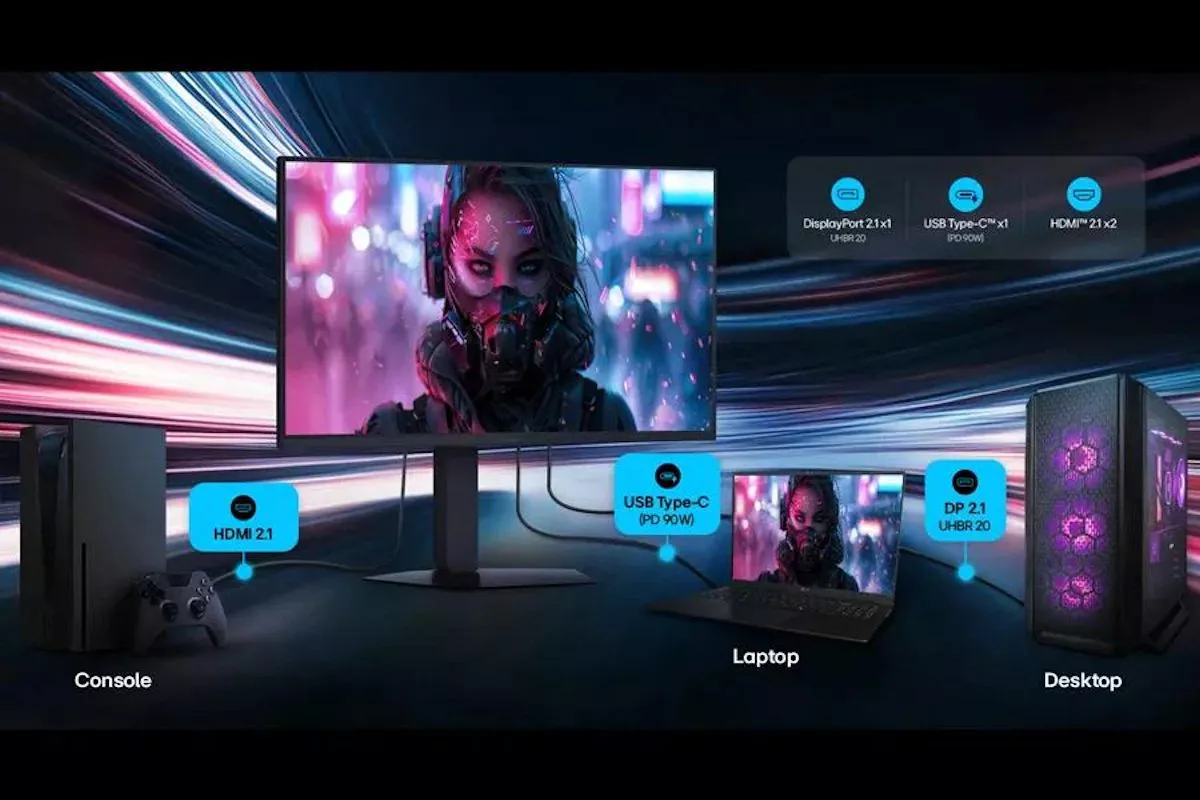 Connectivity on the GM9 includes HDMI, USB-C with 90W power delivery, and DisplayPort 2.1 for high-bandwidth gaming and creator workflows