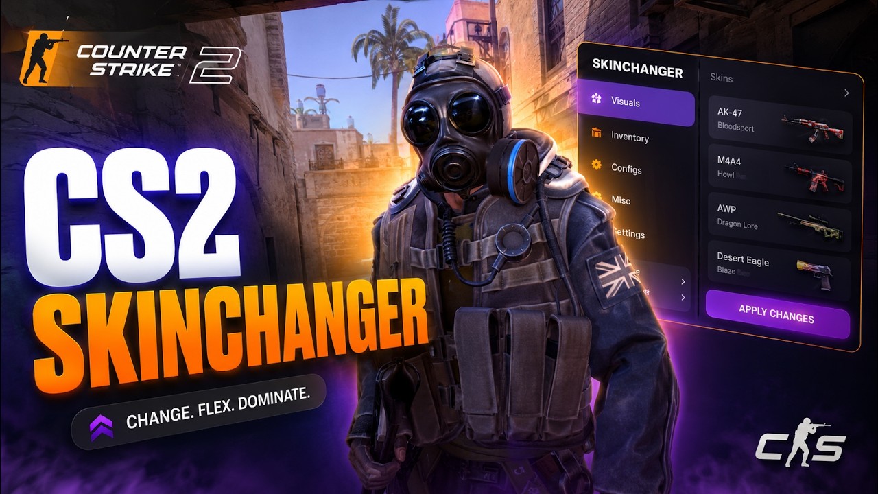 CS2 Skin Changer 2026 – Unlock All Skins & Knives – Free Skinchanger PC CS2 Skin Changer 2026 - Unlock All Skins & Knives - Free Skinchanger PC