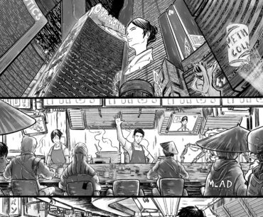 A cyberpunk slice of life comic