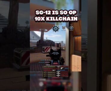 10x Killchain W/ The Busted SG-12! #callofduty #cod #fps #gaming #share #shorts #blackops #warzone
