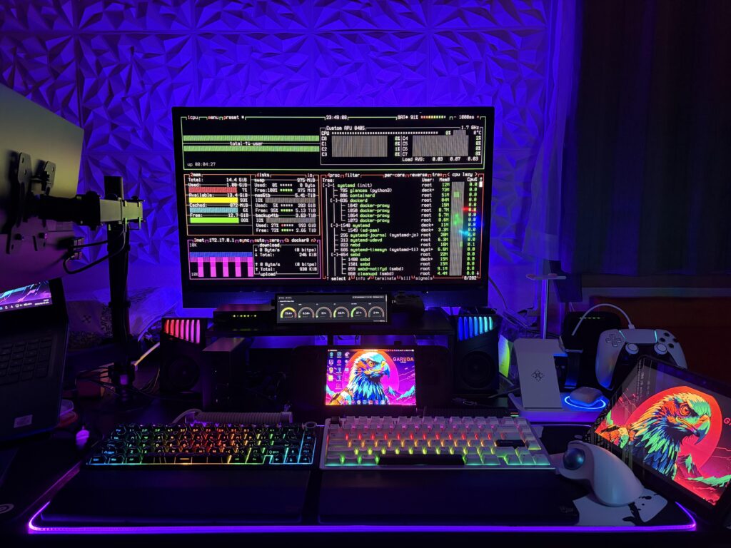 Steam Deck powered Linux battlestation