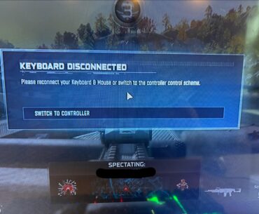 Keyboard disconnected message?