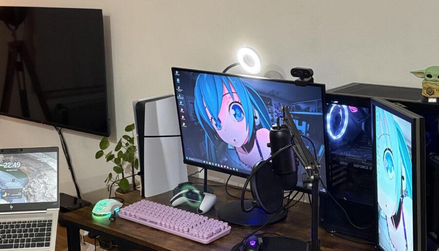 My new setup in my new apartment