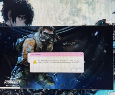 I keep getting this error message when I start [COD]!!!