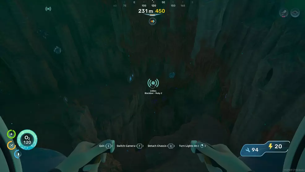 A cave opening leading to a Ruby black box in Subnautica 2.