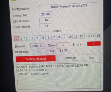 TM5 Error 0 Vdd or SOC?