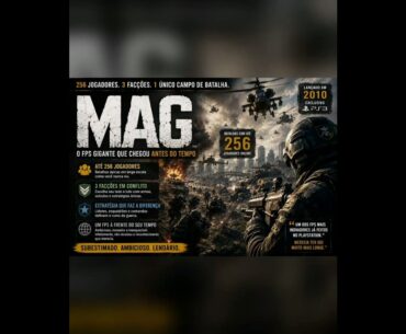 MAG !!O FPS GIGANTE QUE CHEGOU ANTES DO TEMPO?? #mag #ps3 #xbox360 #fps #games #2026 #shortvideo