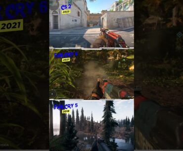 AK Counter-Strike 2 vs Far Cry 5/6 #cs #cs2 #farcry #gaming #evolution #comparison #retrogaming