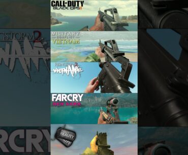 M16A1 in 5 Different Games #gaming #fps #shorts #comparison