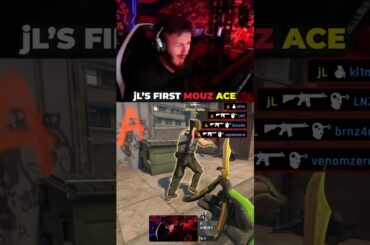 My First Ace With Mouz 😇  #cs2 #gaming #shorts