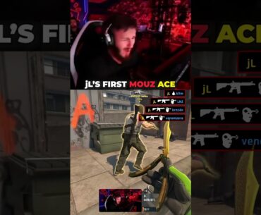 My First Ace With Mouz 😇  #cs2 #gaming #shorts