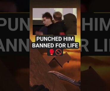 A CS2 Pro Punched His Opponent Live On Stage. Got Banned For Life.