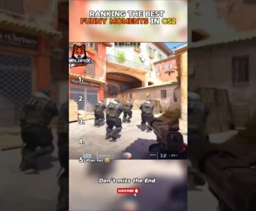 Top 5 best funny Moments in CS2 😂 #cs2 #gaming #cs2memes #funny