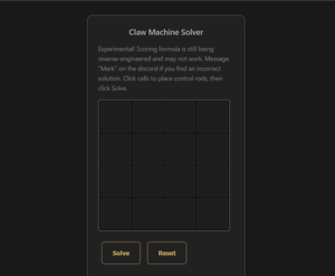 [EXPERIMENTAL] Totenreich Claw Machine Solver