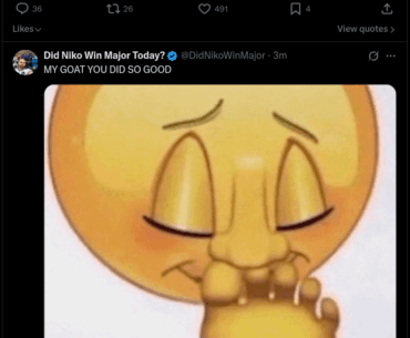 A True CS Fan on Twitter