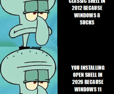 The start menu STILL sucks except now I can't double the taskbar vertically