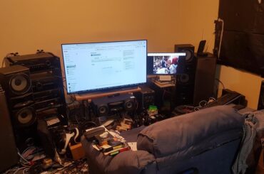 Do I have a mouse problem?  Part 2 electric boogooloo (Entire house, racing wheel collections, flight sticks, covering almost every square inch... debating on having a tablet on the toilet door)