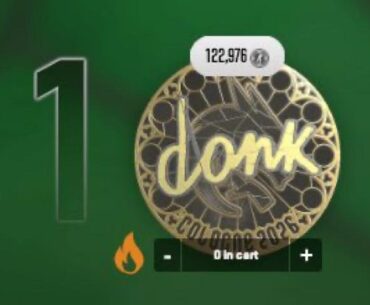 A gold donk IEM Cologne sticker is $1200