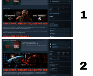 Which Steam page looks better for my game?