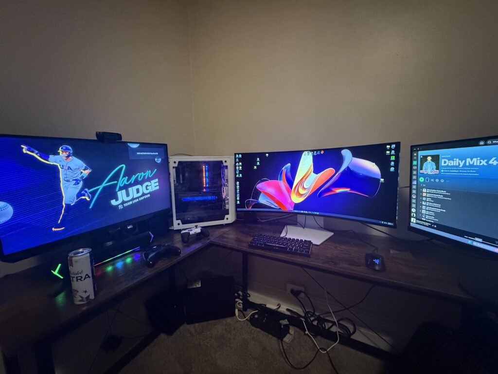 Moved into our first house and finally got the rig setup!