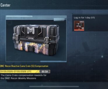 U guys should go to DMZ and claim this free 50 camo