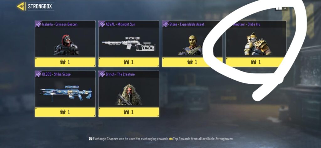 Will there be a better skin in strongbox?