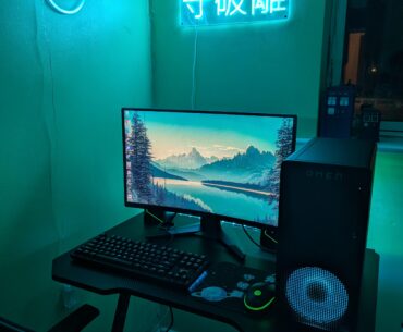 late night setup