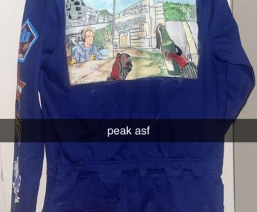 Painted on my graduation dress