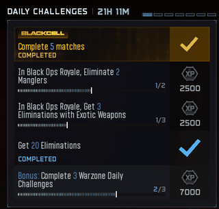 Week 1 Challenge (Exotic Weapon)