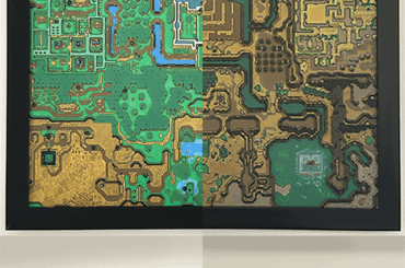 3D Printed Legend of Zelda: A Link To The Past Map I Made [OC]