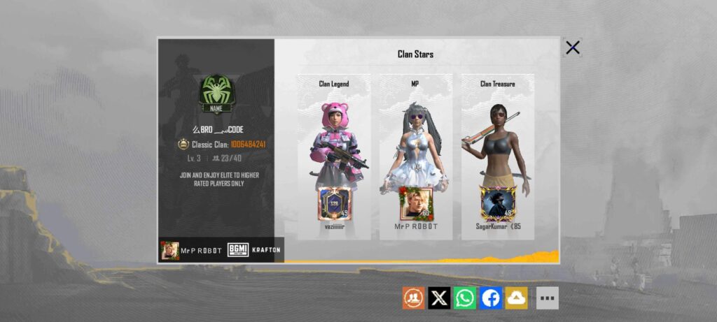 I need Clan Members