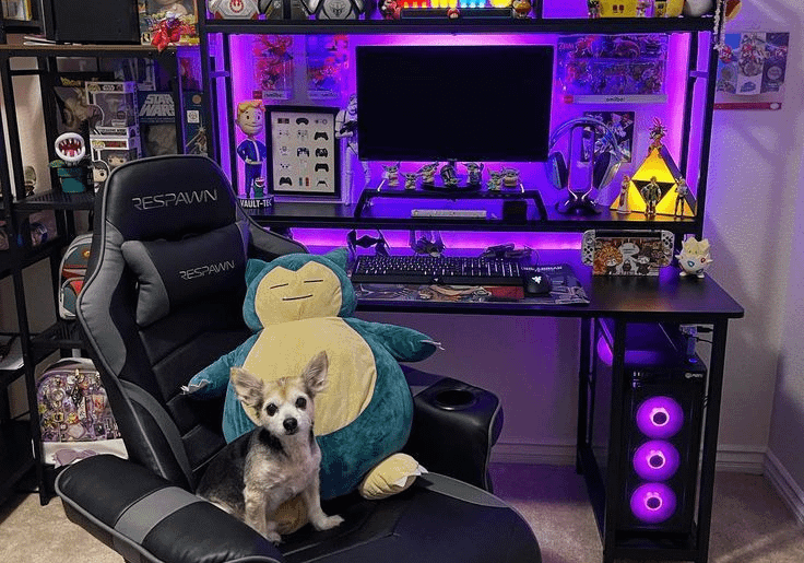 He doesn’t game, but he’s an expert at moral support.