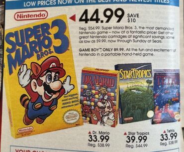 An Ad for a Super Nintendo Game Sale from 1990
