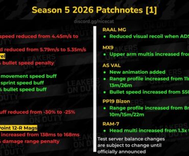 Season 5 Patchnotes. Looks good to me except the TUNDRA nerf
