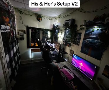 His & Hers Gaming Setup