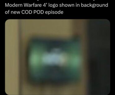[COD] Potential blurry first look at ‘Call of Duty: Modern Warfare 4’ logo shown in background of new COD POD episode.