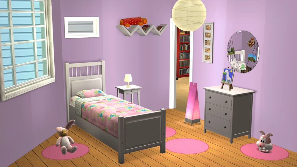 Unlocking The Sims 2 IKEA Home Stuff, Store And Other Lost Content 1 IKEA girl27s bedroom TS2