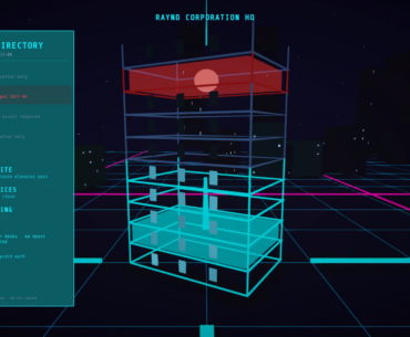 Climbing the corporate tower in a cyberpunk game where every floor is a promotion