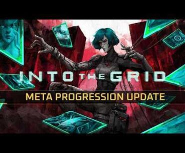 We just launched the biggest update to Into The Grid, our cyberpunk deckbuilder about hacking megacorporations and exploring cyberspace! Metaprogression is here! 🍾