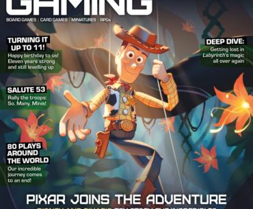 The cover of Issue 115 of Tabletop Gaming magazine, featuring Woody from Disney Lorcana Wilds Unknown