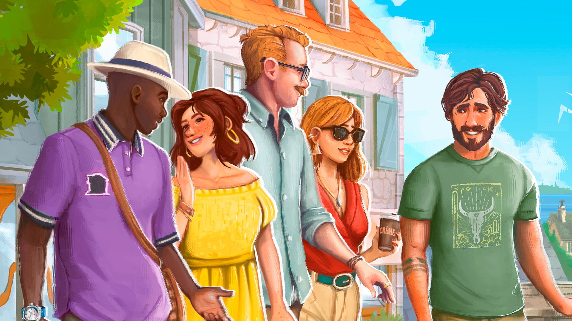 Paralives’ build mode might mean I don’t have to mod The Sims anymore Key art for Paralives showing a group of friends in bright clothes walking through a sunny, blue-skies town - cropped for a header image