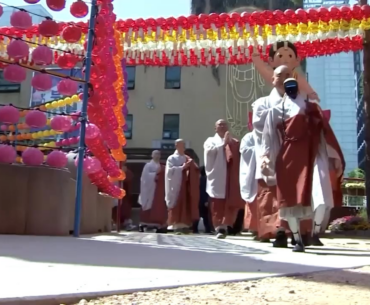 Robot monk in Korea