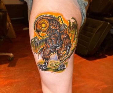 Thought yall might like my new Songbird tattoo! (Bioshock Infinite)