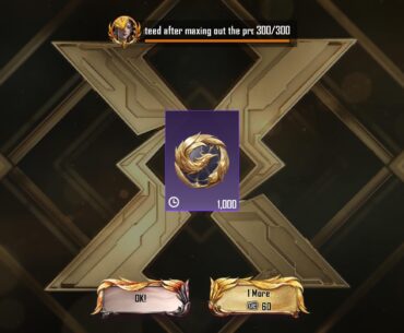 10 uc luck today. Already Own the Xsuit, so got 1000 coins instead.